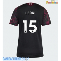 Camisa de time de futebol Liverpool Giovanni Leoni #15 Replicas 3º Equipamento Feminina 2026-27 Manga Curta